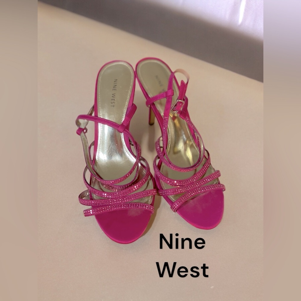 Nine West Pink Strappy Heels